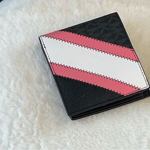 Michael Kors Black, Pink, and White Wallet